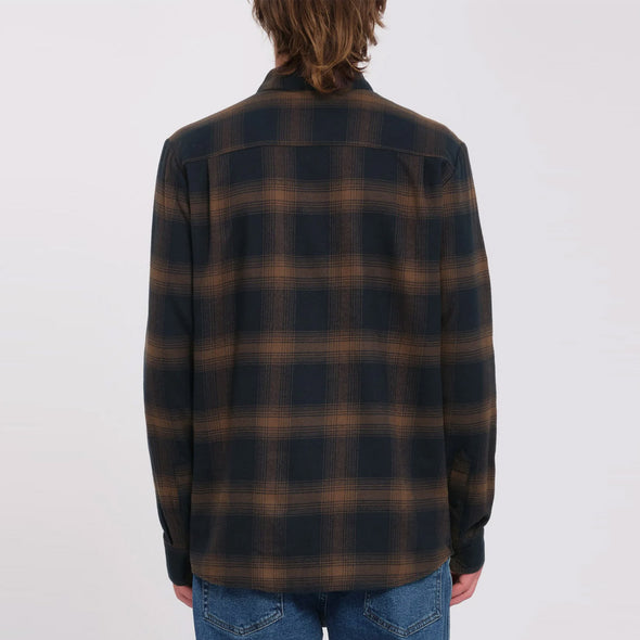 VOLCOM Netastone Flannel - Dark Earth