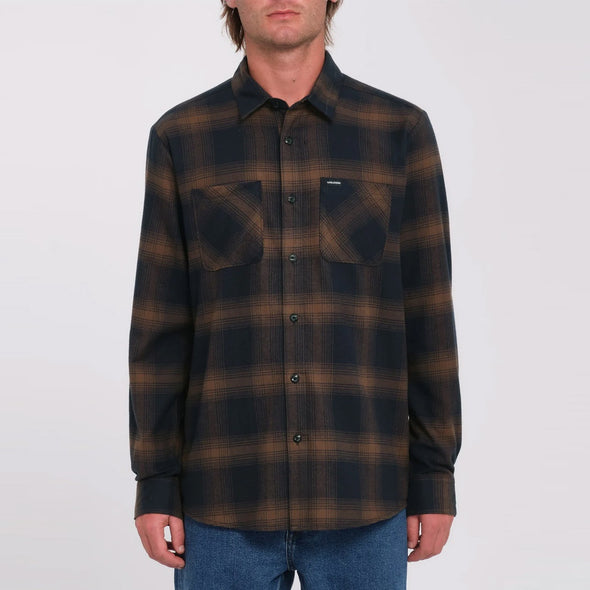 VOLCOM Netastone Flannel - Dark Earth