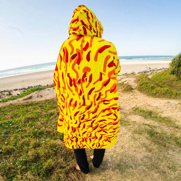 VOLCOM Ozzy Wrong Hooded Towel - Yellow