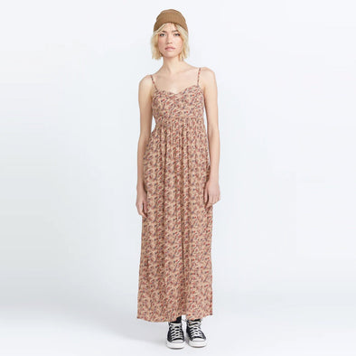 VOLCOM Part Time Luver Dress - Rust