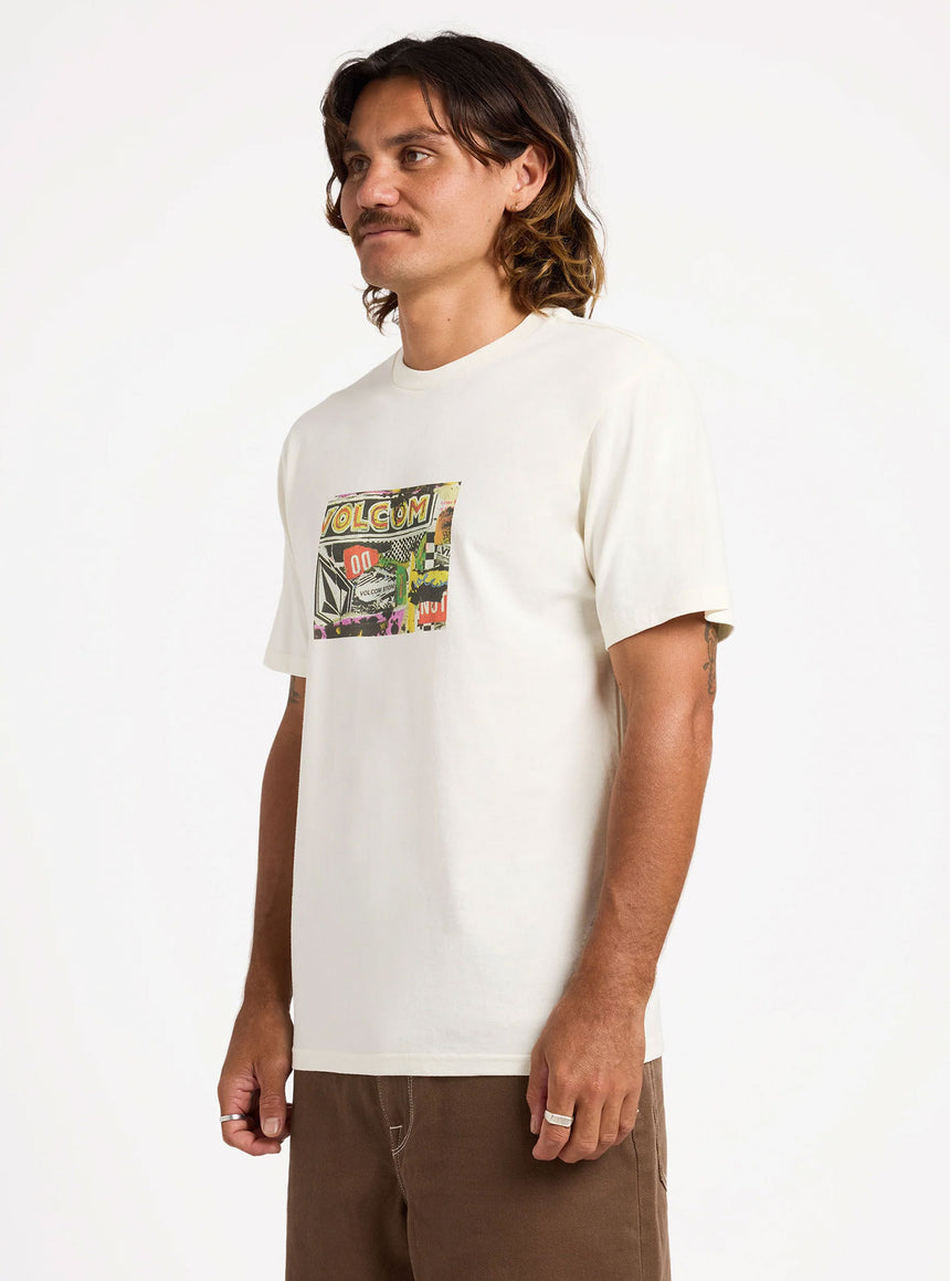 VOLCOM Postered Tee - Off White