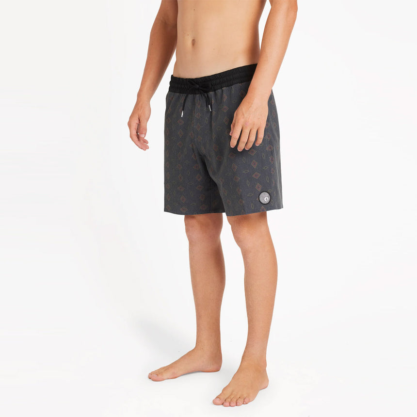 VOLCOM Psych Cotton 17" Trunks - Black