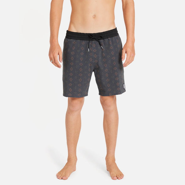 VOLCOM Psych Cotton 17" Trunks - Black