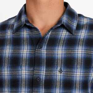 VOLCOM Psycho Flannel - Light Navy