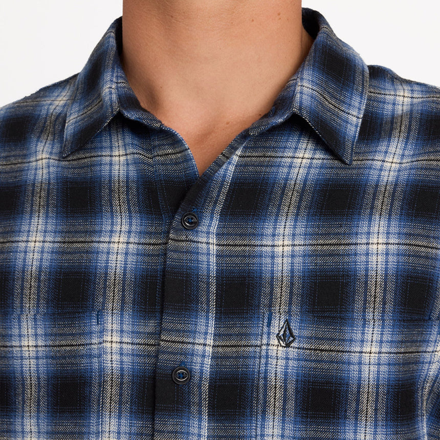 VOLCOM Psycho Flannel - Light Navy