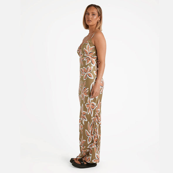 VOLCOM Pyschsonic Slippy Dress - Light Army