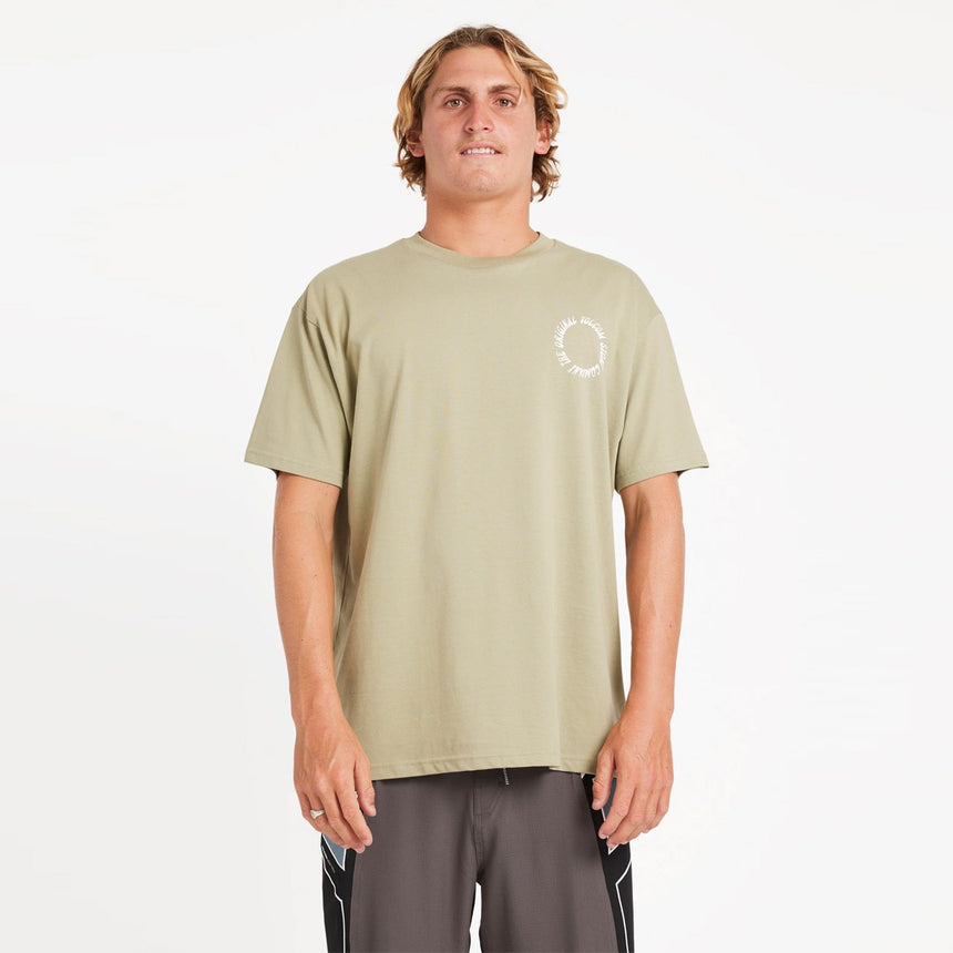 VOLCOM Round Out Tee - Green Tea