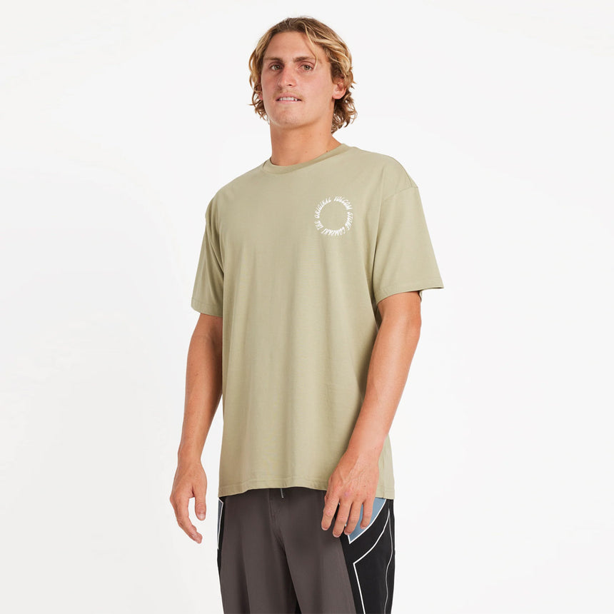 VOLCOM Round Out Tee - Green Tea