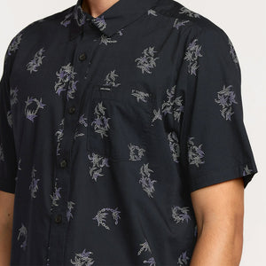 VOLCOM Scaler Stone Short Sleeve Shirt - Antique Black