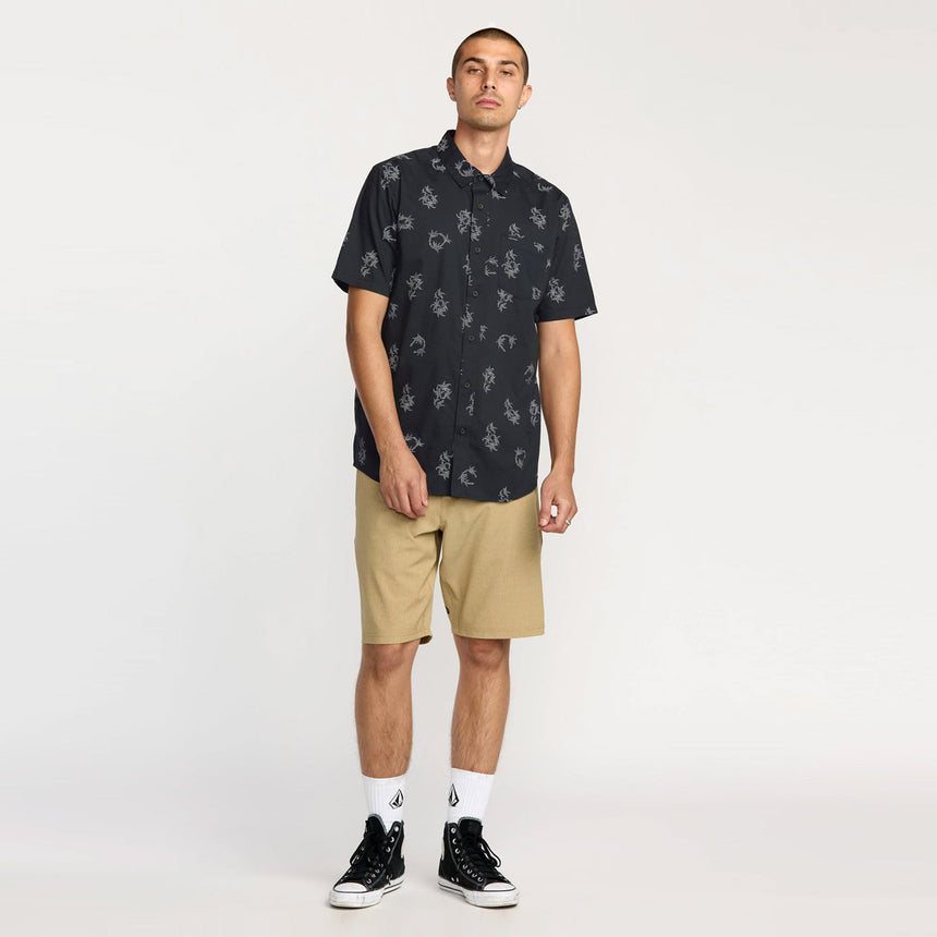 VOLCOM Scaler Stone Short Sleeve Shirt - Antique Black