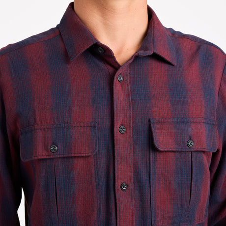 VOLCOM Shadowstone Flannel Shirt - Navy
