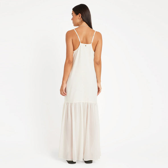 VOLCOM Small Talk Dress - Vintage White