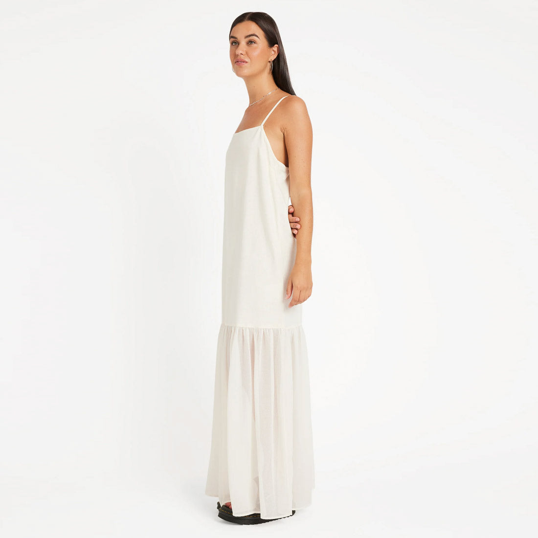 VOLCOM Small Talk Dress - Vintage White