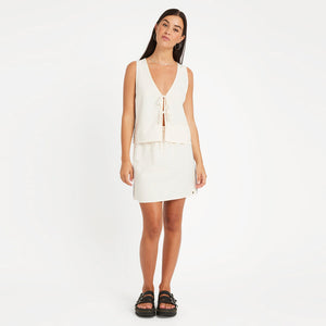 VOLCOM Small Talk Skirt - Vintage White