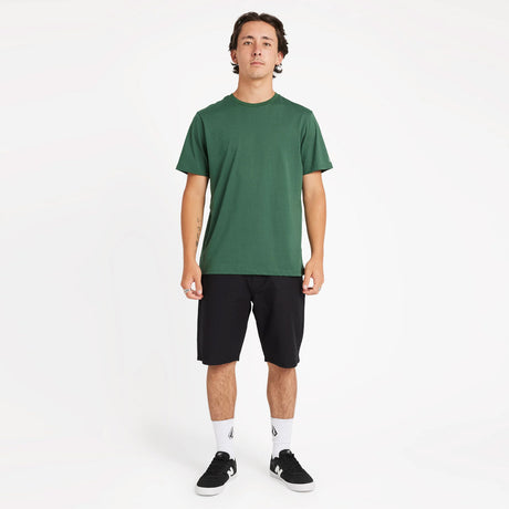 VOLCOM Solid Short Sleeve Tee - Billiard
