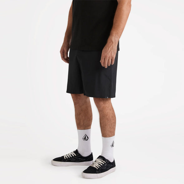 VOLCOM Sparklestone Elastic Waist Shorts - Antique Black