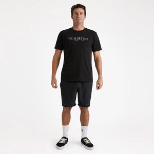 VOLCOM Sparklestone Elastic Waist Shorts - Antique Black