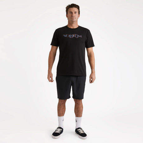 VOLCOM Sparklestone Elastic Waist Shorts - Antique Black