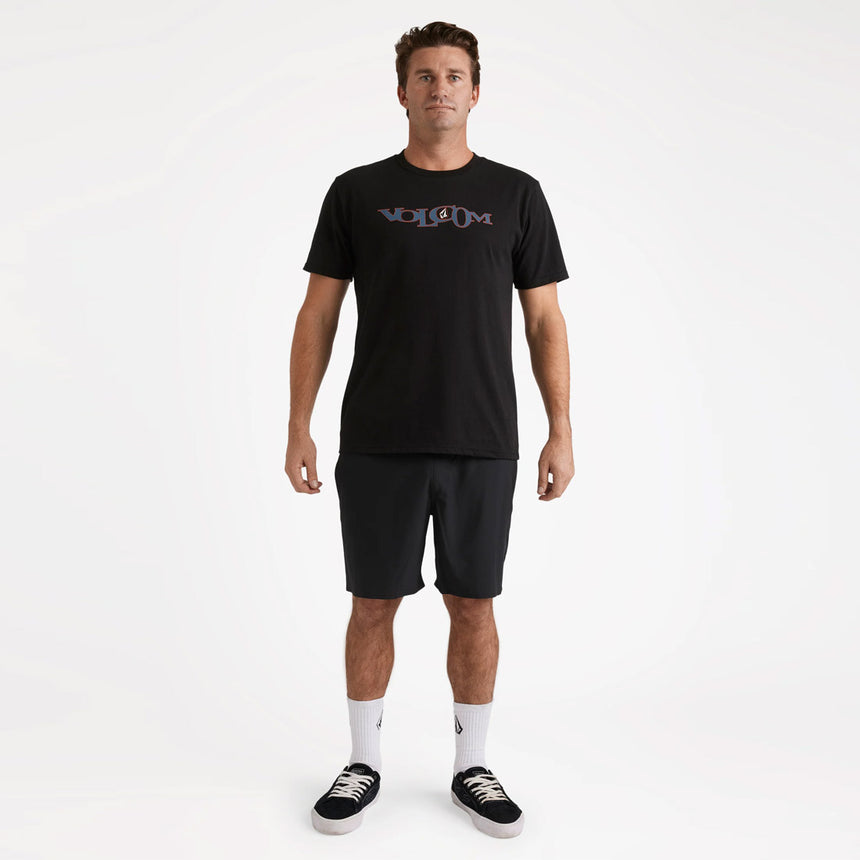 VOLCOM Sparklestone Elastic Waist Shorts - Antique Black