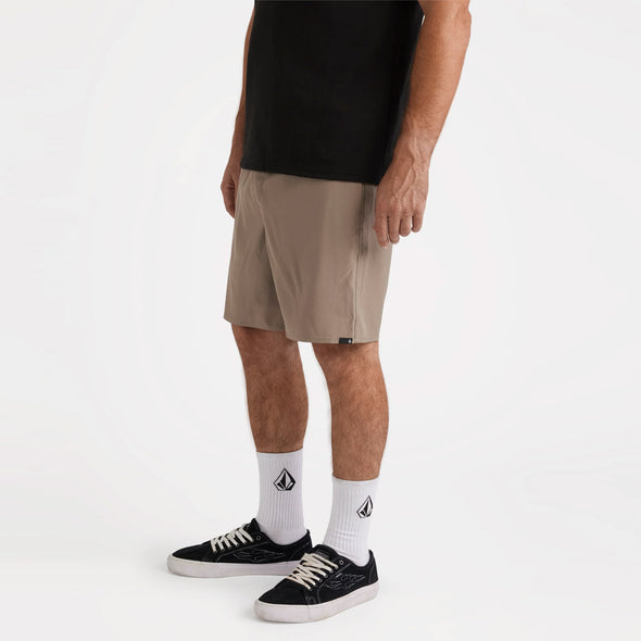 VOLCOM Sparklestone Elastic Waist Shorts - Brindle