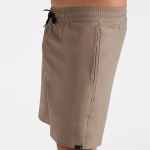 VOLCOM Sparklestone Elastic Waist Shorts - Brindle