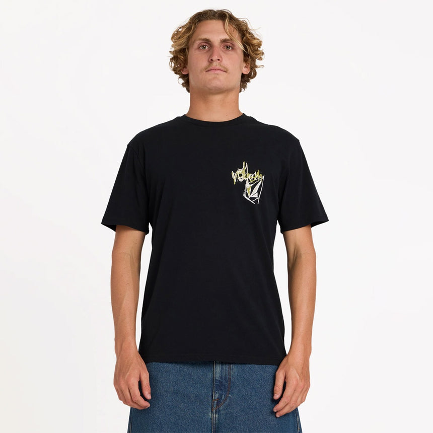 VOLCOM Stone Script Tee - Black
