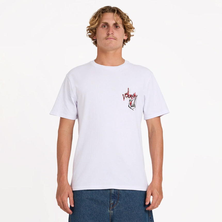 VOLCOM Stone Script Tee - White