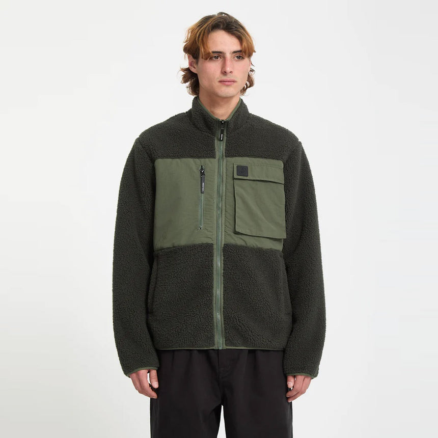 VOLCOM Storm Stone Zip Fleece - Rinsed Black