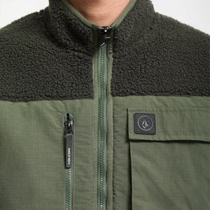 VOLCOM Storm Stone Zip Fleece - Rinsed Black