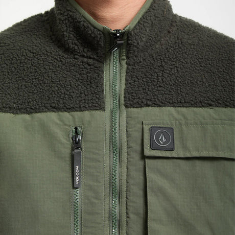 VOLCOM Storm Stone Zip Fleece - Rinsed Black
