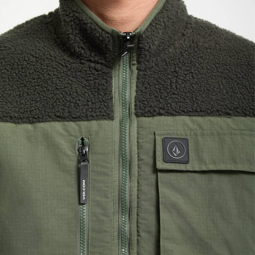 VOLCOM Storm Stone Zip Fleece - Rinsed Black
