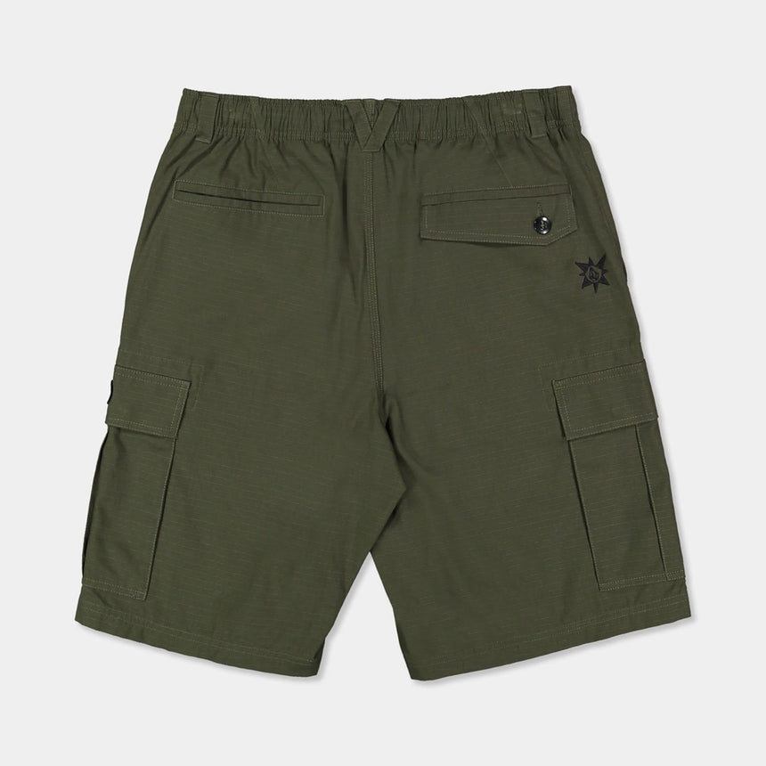 VOLCOM Tripper Elastic Waist Cargo Short - Squadron Green