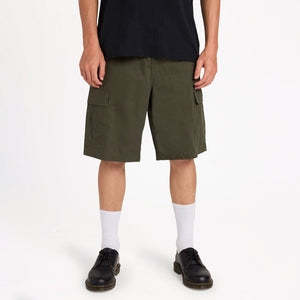 VOLCOM Tripper Elastic Waist Cargo Short - Squadron Green