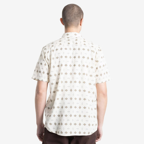 VOLCOM Trusted Short Sleeve Shirt - White Print