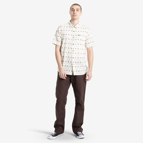 VOLCOM Trusted Short Sleeve Shirt - White Print