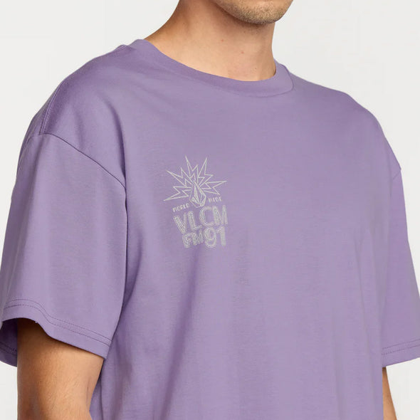 VOLCOM Tune In Tee - Purple Ash