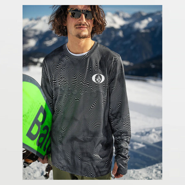 VOLCOM V-Science Base Layer Crew - Black Print