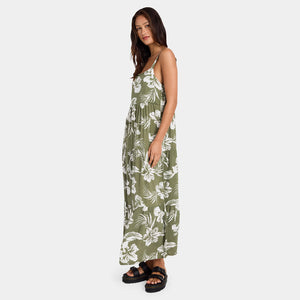 VOLCOM Viper Dress - Moss Stone