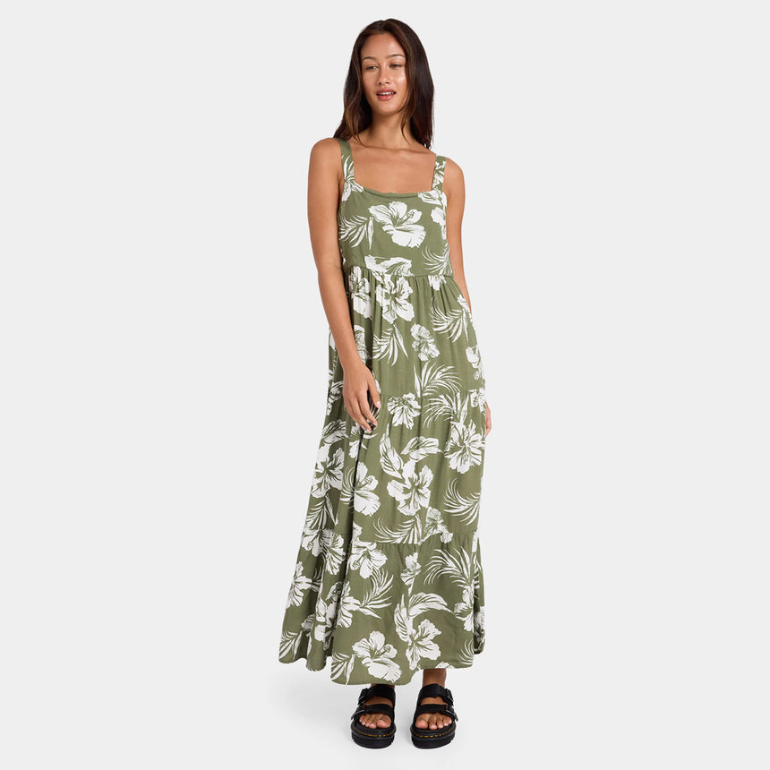VOLCOM Viper Dress - Moss Stone