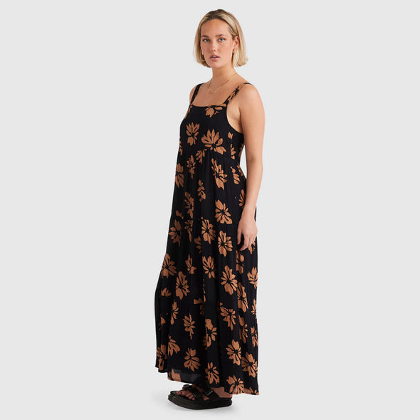 VOLCOM Viper Dress - Vintage Brown