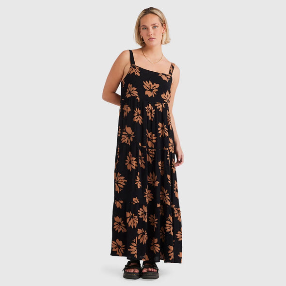 VOLCOM Viper Dress - Vintage Brown