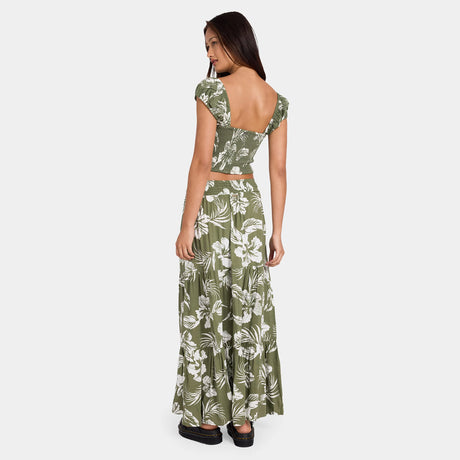 VOLCOM Viper Maxi Skirt - Moss Stone
