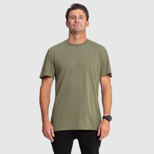 VOLCOM Wash Solid Short Sleeve Tee - Army Green Combo