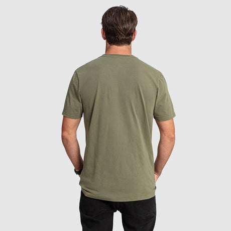 VOLCOM Wash Solid Short Sleeve Tee - Army Green Combo