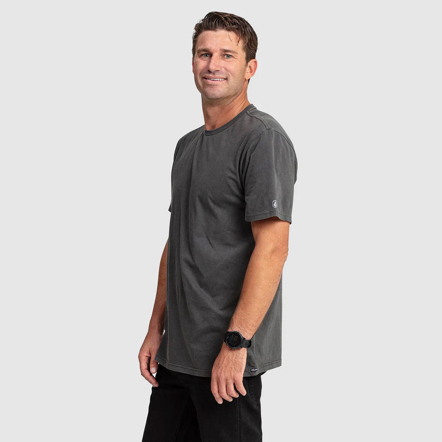 VOLCOM Wash Solid Short Sleeve Tee - Black