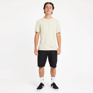 VOLCOM Wash Solid Short Sleeve Tee - Light Beige