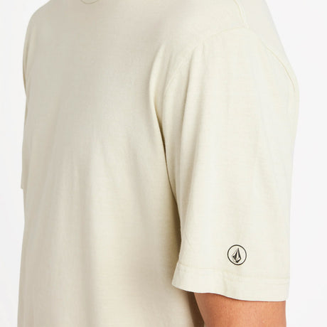 VOLCOM Wash Solid Short Sleeve Tee - Light Beige