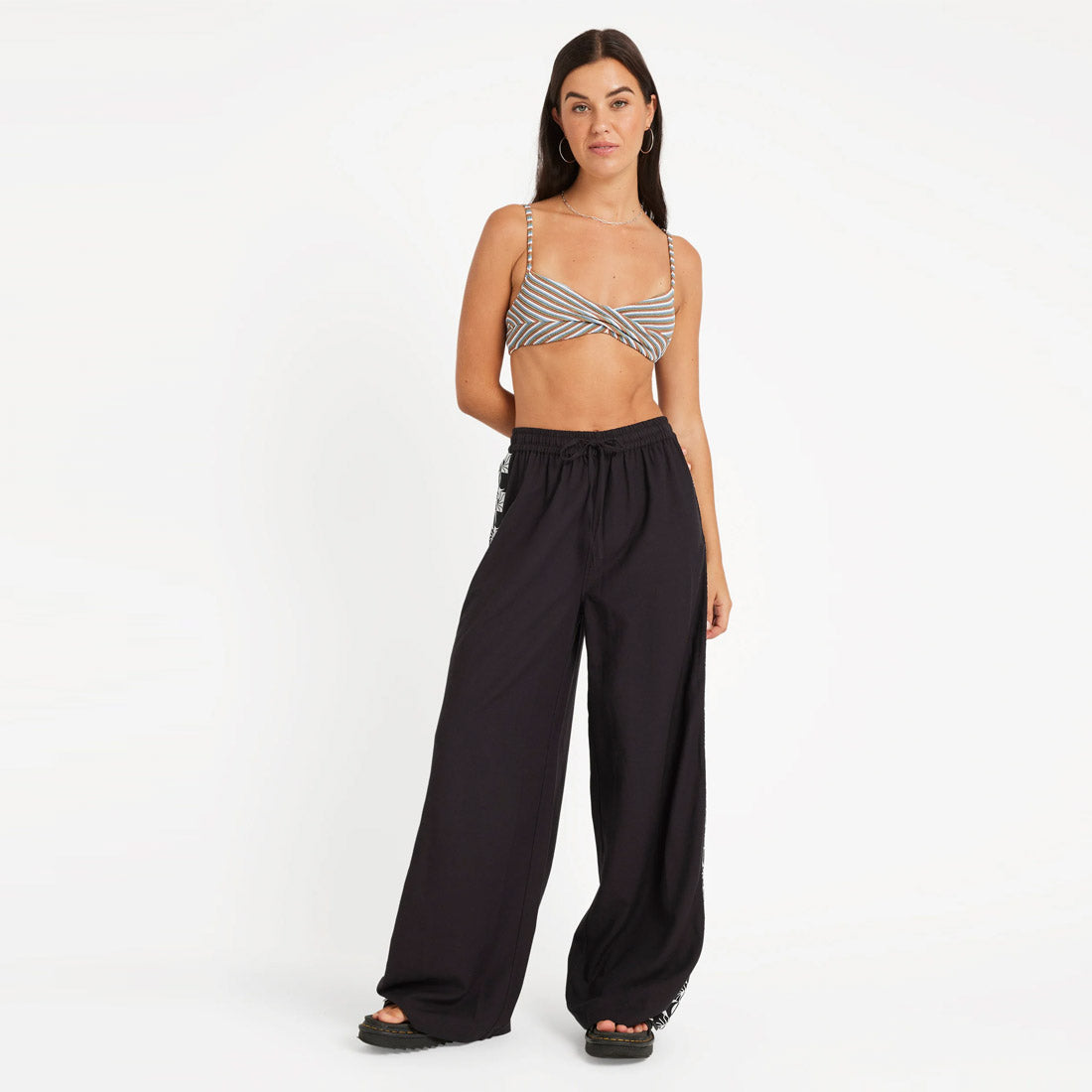 VOLCOM Women's Backbeatz Pant - Vintage Black