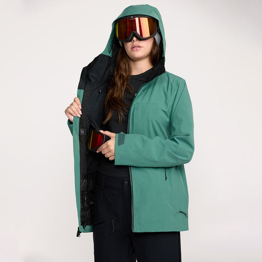 VOLCOM Women's Cloudbreaker Stretch 30K Jacket 2026 - Spruce Green