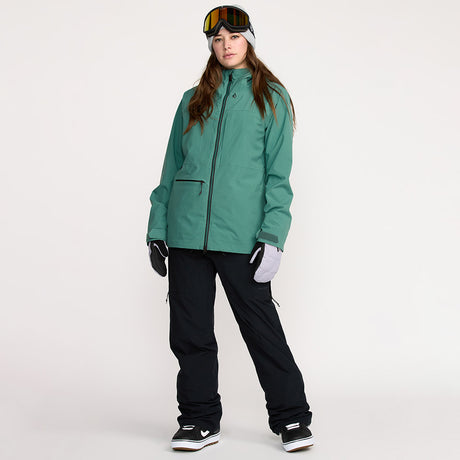 VOLCOM Women's Cloudbreaker Stretch 30K Jacket 2026 - Spruce Green